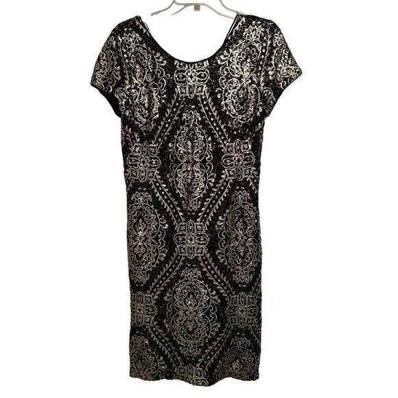 Maia gold and black sequin dress - Picture 6 of 10